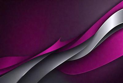 The primary subject of the image is a purple and white design, which appears to be a digital art or illustration. The setting is a dark background, which contrasts with the vibrant colors of the design. The visual style suggests that the image is a creative and artistic representation, rather than a photo or a real-life scene. The dominant colors are purple and white, giving the image a modern and stylish appearance.