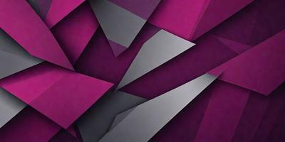 The primary subject of the image is a purple and gray geometric pattern. The setting is a purple background, and the visual style appears to be a digital art or illustration. The dominant colors are purple and gray, creating a modern and sophisticated atmosphere.