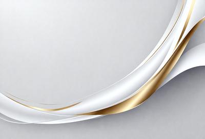 The primary subject of the image is a gold and white striped design. The setting is a white background, and the visual style appears to be a digital art or illustration. The dominant colors are gold and white, creating a sense of elegance and sophistication.