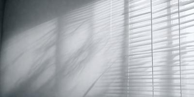The primary subject of the image is a white shade or curtain, which is hanging in front of a window. The setting is a room with a white wall, and the visual style appears to be a photo. The colors in the image are predominantly white, giving it a clean and minimalist appearance. The overall mood of the image is calm and serene, as the shade or curtain is gently hanging in front of the window, creating a sense of tranquility.