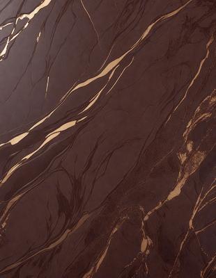The primary subject of the image is a close-up of a marble wall with a brown and gold color scheme. The setting is a room with a brown and gold marble wall, which serves as the background. The visual style is a close-up of the marble wall, showcasing its intricate patterns and textures. The colors and mood of the image are warm and luxurious, evoking a sense of sophistication and elegance.