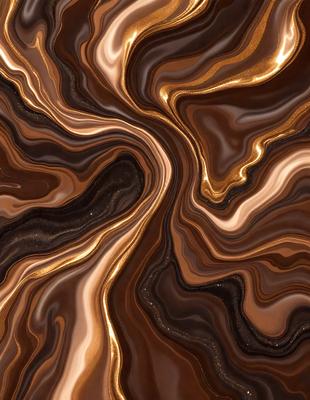 The primary subject of the image is a close-up of a marbled surface, which appears to be a piece of wood or a stone. The setting is a dark room, and the visual style is a close-up of the marbled surface. The colors and mood of the image are dark and moody, with the marbled surface being the main focus.