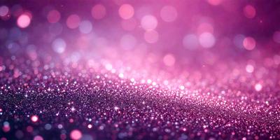 The primary subject of the image is a close-up of a pink background with a pattern of pink and purple glittery dots. The setting is a pink background, and the visual style is a close-up of the pink and purple glittery dots. The colors and mood of the image are predominantly pink and purple, with a glittery and sparkly appearance.