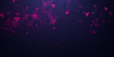 The primary subject of the image is a purple background with a pattern of triangles. The setting is a dark, purple background, which creates a moody atmosphere. The visual style is a combination of digital art and illustration, as the triangles are arranged in a visually appealing manner. The colors and mood of the image are predominantly purple, creating a sense of depth and intrigue.