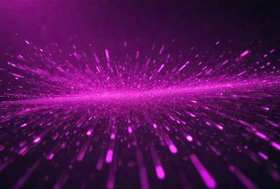 The primary subject of the image is a purple light or light effect, which appears to be a purple neon or a purple light streak. The setting is a dark background, which contrasts with the purple light. The visual style of the image is a close-up of the purple light, showcasing its vibrant color and unique appearance. The colors and mood of the image are predominantly purple, creating a sense of mystery and intrigue.