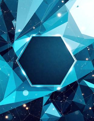 The primary subject of the image is a blue square, which is the main object, scene, or focus of the image. The setting/background features a blue and white geometric pattern, which adds to the visual style of the image. The overall atmosphere is bright and colorful, with the blue square standing out against the blue and white pattern.