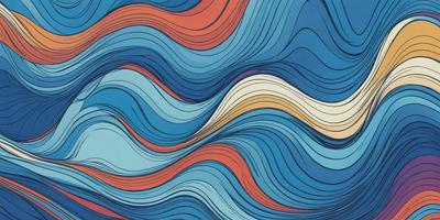 The primary subject of the image is a blue and red swirling pattern, which appears to be a digital art or illustration. The setting is a blue background, and the visual style suggests that it is a digital artwork or a painting. The dominant colors in the image are blue and red, creating a vibrant and energetic atmosphere.