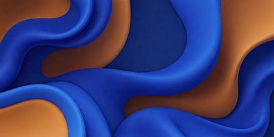 The primary subject of the image is a blue and orange swirl pattern. The setting is a blue background, and the visual style appears to be a digital art or illustration. The dominant colors are blue and orange, creating a vibrant and lively atmosphere.