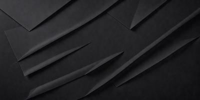 The primary subject of the image is a black background with a pattern of white and gray lines. The setting appears to be a dark room, and the visual style is a combination of digital art and illustration. The dominant colors are black, white, and gray, creating a moody and dramatic atmosphere.