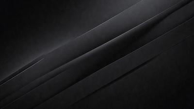 The primary subject of the image is a row of three long, thin, and slightly curved lines. The lines are arranged in a straight row, with each line slightly overlapping the one next to it. The setting is a black background, which creates a striking contrast with the lines. The visual style is a simple, clean, and minimalist design. The colors and mood of the image are predominantly black, giving it a modern and sleek appearance.