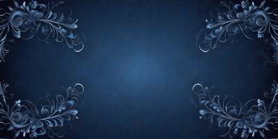 The primary subject of the image is a blue background with a pattern of white flowers. The setting is a dark blue background, which creates a contrast with the white flowers. The visual style is a combination of digital art and illustration, as the flowers are drawn and placed on the blue background. The colors and mood of the image are predominantly dark blue and white, giving it a calm and serene atmosphere.