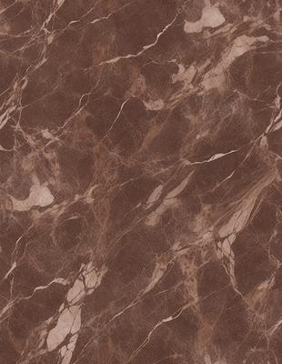 The image features a brown marble wall with a pattern of swirls and holes. The wall appears to be made of stone, giving it a natural and textured appearance. The primary subject of the image is the marble wall, which serves as the main focus of the scene. The setting is indoors, likely in a room with a stone or marble theme. The visual style of the image is a close-up of the marble wall, showcasing its unique pattern and texture. The colors and mood of the image