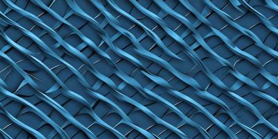 The primary subject of the image is a blue, wavy, and textured surface. The setting is a blue background, and the visual style appears to be a digital art or illustration. The dominant colors are blue and white, creating a calm and soothing atmosphere.