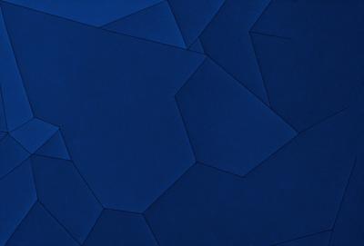 The primary subject of the image is a blue background with a geometric pattern. The setting is a dark blue background, which creates a contrast with the geometric pattern. The visual style is a combination of digital art and illustration, as the geometric pattern is created using a digital medium. The colors and mood of the image are predominantly dark blue, which gives it a calm and sophisticated atmosphere.