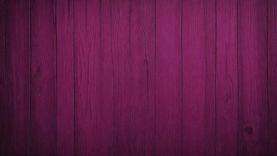 Purple wall with wood grain texture.