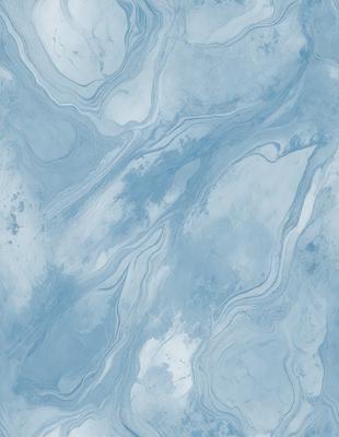 The primary subject of the image is a blue and white marbled wall. The setting is a room with a blue and white marbled wall, which serves as the background. The visual style is a photo, capturing the intricate patterns and textures of the marbled wall. The dominant colors are blue and white, creating a calm and serene atmosphere.
