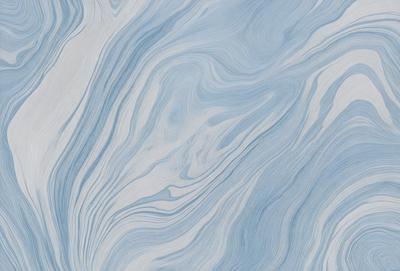 The primary subject of the image is a blue and white patterned surface, which appears to be a painting or a digital artwork. The setting is a blue and white ocean, creating a serene and calming atmosphere. The visual style is a combination of painting and digital art, giving the image a unique and artistic appearance. The dominant colors are blue and white, which contribute to the overall mood of the image, evoking a sense of tranquility and beauty.