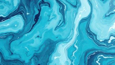 The primary subject of the image is a blue and white swirling pattern, which appears to be a painting or a digital artwork. The setting is a blue and white ocean, creating a serene and calming atmosphere. The visual style is a combination of painting and digital art, giving the image a unique and artistic appearance. The dominant colors are blue and white, which contribute to the overall mood of the image, evoking a sense of tranquility and beauty.