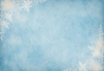 The primary subject of the image is a blue and white snowy surface. The setting is a large, open area with a blue sky in the background. The visual style is a combination of a photo and digital art, creating a unique and eye-catching design. The dominant colors are blue and white, giving the image a cold and wintry atmosphere.