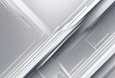 The primary subject of the image is a patterned wall, which features a combination of white and gray tones. The setting is a room with a gray background, and the visual style appears to be a digital art or illustration. The colors and mood of the image are predominantly neutral, creating a calm and serene atmosphere.