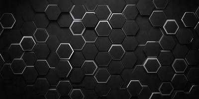 The primary subject of the image is a black and white patterned surface, which appears to be a wall or a piece of artwork. The setting is a dark room, and the visual style is a close-up of the patterned surface. The colors and mood of the image are predominantly black and white, creating a sense of depth and contrast.