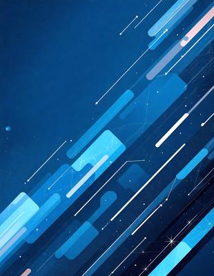 The primary subject of the image is a blue background with a pattern of white lines. The setting is a space-themed background, which adds to the visual style. The image is a digital art piece, showcasing the artist's creativity and skill in designing a unique and captivating pattern. The dominant colors are blue and white, creating a calm and serene atmosphere.