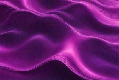 The primary subject of the image is a purple, pink, and white wave pattern. The setting is a purple background, which adds to the overall visual style. The image appears to be a digital art or illustration, showcasing the wave pattern in a unique and artistic manner. The dominant colors in the image are purple, pink, and white, creating a vibrant and lively atmosphere.