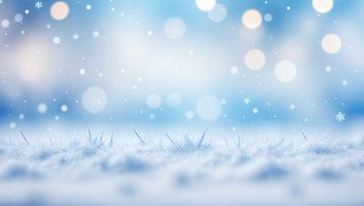 The primary subject of the image is a snowy landscape with a blue sky. The setting is a winter scene with snow covering the ground, and the background features a clear blue sky. The visual style of the image is a photo, capturing the beauty of the snowy environment. The colors and mood of the image are predominantly blue, creating a serene and tranquil atmosphere.