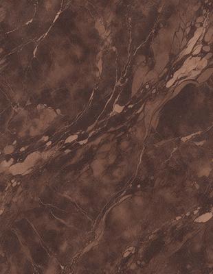 The primary subject of the image is a marble-like surface with a brown color. The setting is a close-up of the surface, showcasing its texture and pattern. The visual style is a realistic representation of the marble, giving it a natural and authentic appearance. The colors and mood of the image are warm and earthy, evoking a sense of luxury and sophistication.