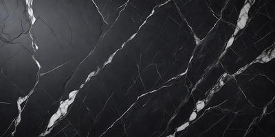 The primary subject of the image is a black marble countertop. The setting is a kitchen, with the countertop being the main focus of the scene. The visual style is a close-up of the marble countertop, showcasing its texture and pattern. The colors and mood of the image are predominantly dark, with the black marble countertop being the main source of contrast.