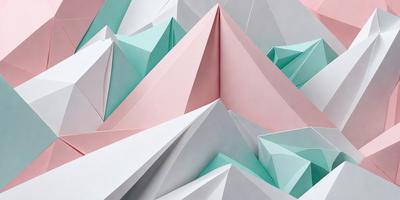 The primary subject of the image is a large, three-dimensional paper sculpture of a mountain. The setting is a white background, which provides a clean and minimalist appearance. The visual style is a combination of digital art and illustration, as the paper sculpture is created using a computer-aided design (CAD) software. The colors and mood of the image are predominantly white and blue, giving it a calm and serene atmosphere.