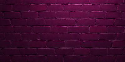 The primary subject of the image is a purple brick wall. The setting is a brick wall, and the visual style is a photo. The dominant colors are purple and red, creating a moody atmosphere.