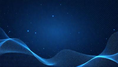The primary subject of the image is a blue sky with a few stars visible. The setting is a night sky, and the visual style is a digital art or illustration. The colors are predominantly blue and black, creating a calm and serene atmosphere.