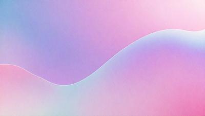 The primary subject of the image is a large, curved, and colorful wave. The wave is depicted in a pink and blue gradient, giving it a vibrant and lively appearance. The setting is a pink and blue background, which complements the wave's colors and adds to the overall visual style. The image is a digital art piece, showcasing the artist's creativity and skill in capturing the dynamic nature of the wave. The colors and mood of the image are energetic and