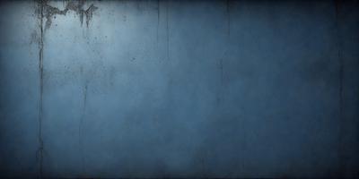 The primary subject of the image is a blue wall with a few specks of dirt on it. The setting is a room with a blue wall, and the visual style is a photo. The colors and mood of the image are predominantly blue, creating a calm and serene atmosphere.