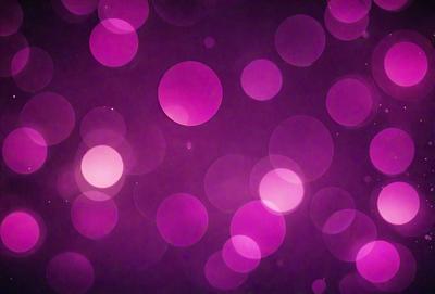 The primary subject of the image is a purple background with a pattern of pink and purple circles. The setting is a dark background, which contrasts with the bright colors of the circles. The visual style is a digital art or illustration, as the circles are arranged in a visually appealing manner. The colors and mood of the image are predominantly purple and pink, creating a warm and inviting atmosphere.