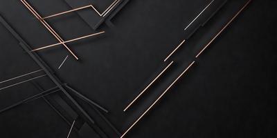 The primary subject of the image is a black background with a pattern of pink and white lines. The setting appears to be a dark room, and the visual style is a combination of digital art and illustration. The dominant colors are black, pink, and white, creating a mood of contrast and simplicity.