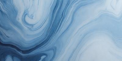 The primary subject of the image is a blue and white ocean wave. The setting is the ocean, with the wave rolling in. The visual style is a painting, which gives the image a more artistic and creative appearance. The dominant colors are blue and white, creating a serene and calming atmosphere.