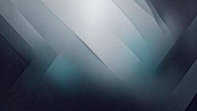 The primary subject of the image is a large, abstract, and colorful painting. The setting is a dark room, and the visual style is a combination of digital art and illustration. The painting features a mix of blue, white, and gray colors, creating a vibrant and dynamic atmosphere.