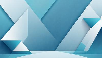 The primary subject of the image is a blue and white geometric pattern. The setting is a blue background, and the visual style appears to be a digital art or illustration. The dominant colors are blue and white, creating a calm and soothing atmosphere.
