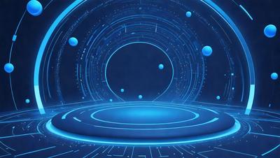 The primary subject of the image is a blue, circular object with a pattern of blue dots on it. The setting is a blue background, which creates a visually striking contrast with the circular object. The visual style appears to be a combination of digital art and illustration, giving the image a unique and artistic appearance. The colors and mood of the image are predominantly blue, creating a calm and serene atmosphere.