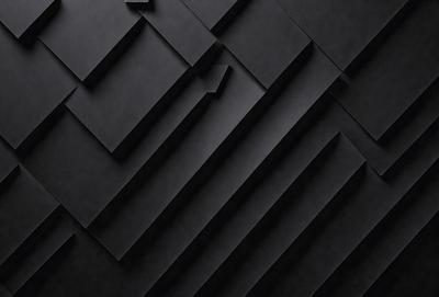 The primary subject of the image is a black and white patterned wall. The setting is a dark room, and the visual style appears to be a digital art or illustration. The dominant colors are black and white, creating a moody and dramatic atmosphere.