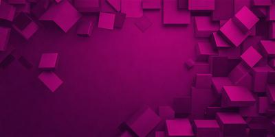 The primary subject of the image is a purple background with a pattern of cubes or blocks. The setting is a purple wall, and the visual style appears to be a digital art or illustration. The dominant colors are purple and pink, creating a calm and soothing atmosphere.