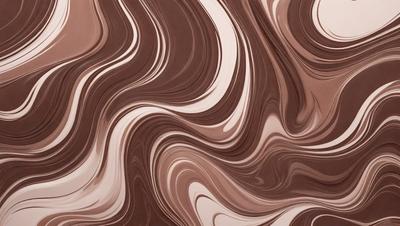 The primary subject of the image is a close-up of a brown and white striped pattern, which appears to be a wallpaper or a textured surface. The setting is indoors, with the pattern covering a significant portion of the wall. The visual style is a combination of a photo and a digital art, as the image has a slightly blurred appearance, giving it a unique and artistic look. The dominant colors are brown and white, creating a warm and inviting atmosphere.