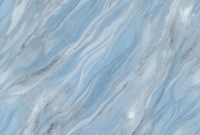 The primary subject of the image is a blue and white marbled surface, which appears to be a marble tile or a marble-like material. The setting is a room with a blue and white marbled wall, which adds a sense of elegance and sophistication to the space. The visual style of the image is a close-up of the marbled surface, showcasing its intricate patterns and textures. The colors and mood of the image are predominantly blue and white, creating a calm and ser