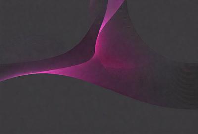 The primary subject of the image is a pink and purple light pattern, which appears to be a digital art or illustration. The setting is a gray background, and the visual style suggests that the image is a creative and artistic representation of light. The dominant colors in the image are pink and purple, creating a warm and vibrant atmosphere.
