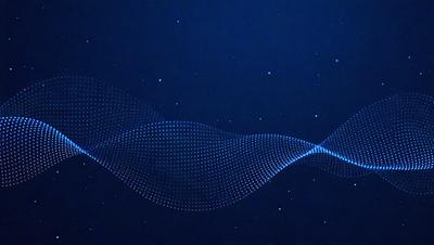 The primary subject of the image is a blue background with a pattern of white lines. The setting appears to be a night sky, with the pattern of white lines creating a visually interesting and unique backdrop. The visual style of the image is a combination of digital art and illustration, as the white lines create a sense of depth and dimension. The colors and mood of the image are predominantly blue and dark, giving it a calm and serene atmosphere.