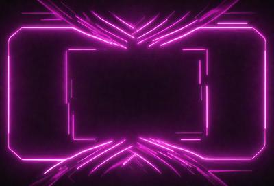 The primary subject of the image is a pink square with a purple background. The setting is a dark room, and the visual style appears to be a digital art or illustration. The dominant colors are pink and purple, creating a warm and vibrant atmosphere.