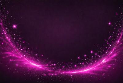 The primary subject of the image is a pink background with a purple hue. The setting is a dark background, which contrasts with the bright pink and purple colors. The visual style appears to be a digital art or illustration, as the colors and mood are vibrant and lively.