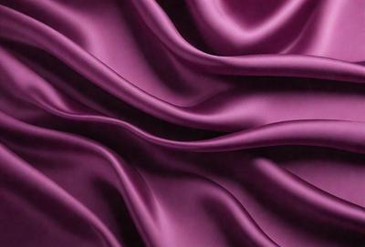 The primary subject of the image is a purple fabric, which is the main object, scene, or focus of the image. The setting or background is a purple curtain, and the visual style is a close-up of the fabric. The colors and mood of the image are predominantly purple, creating a calm and serene atmosphere.